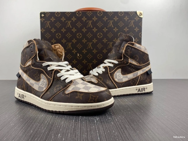 Reps TBK Jordan OFF-WHITE 1 LV Air x 0715